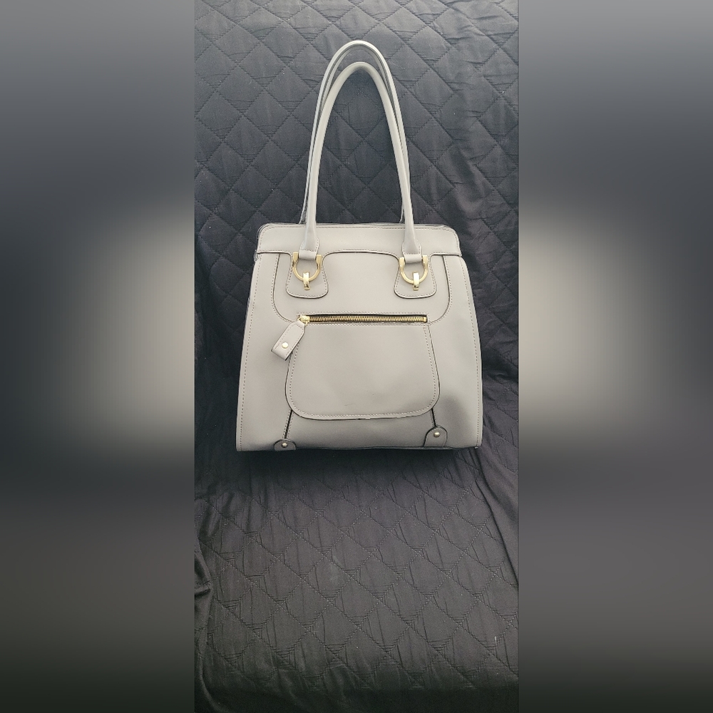 London Fog Gray Tote Purse
